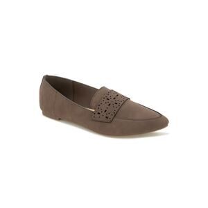 XOXO Women's Valia‎ Ballet Flat, Dark Brown, 9.5